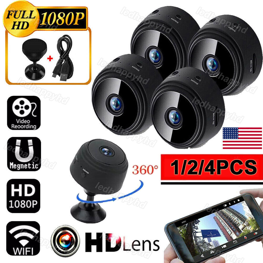 WiFi Wireless Camera Mini Security Camera Nanny Cam Audio Live Feed IOS/Android