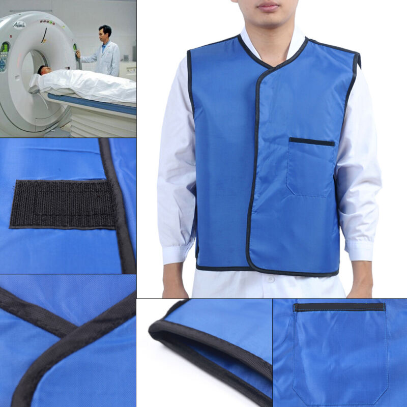 80Kg Lead Vest Apron Radiation Protective Vest X-Ray Waterproof Soft Blue Clean