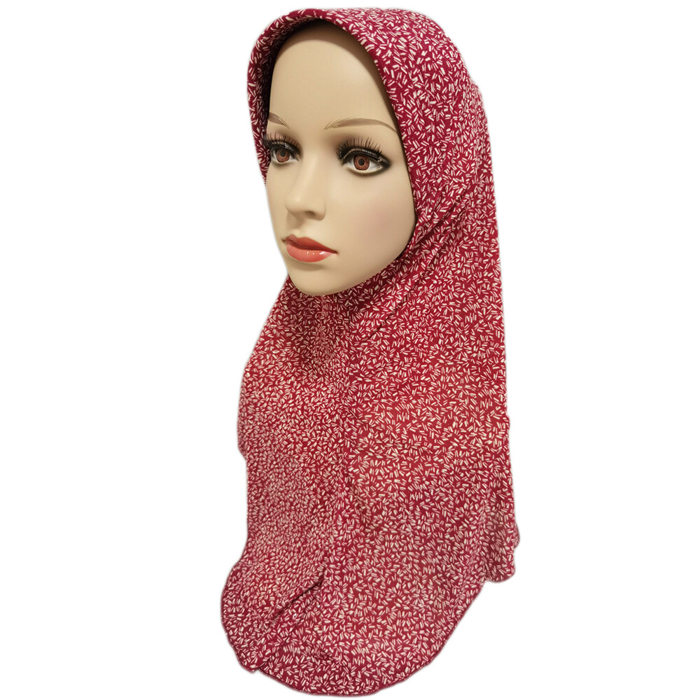 One Piece Turban Hijab Hat Muslim Women Prayer Headscarf Turban Amira Instant