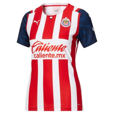 Puma 763233-01 Реплика женского джерси Chivas Home Crew Neck с коротким рукавом 21-22