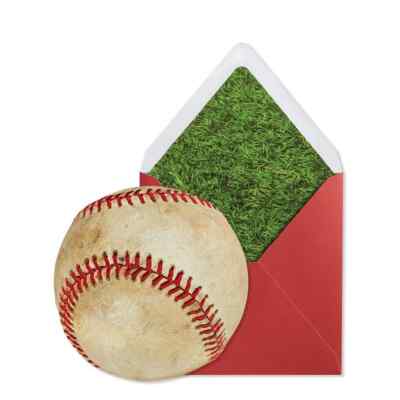 NIQUEA.D,  Die Cut Baseball Birthday Card