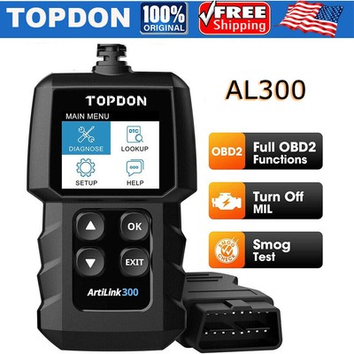 Topdon AL300 Car OBD2 EOBD Code Reader Scanner Check Engine Auto Diagnostic Tool