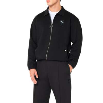 

Puma Ami X Track Full Zip Jacket Mens Size  Повседневная спортивная верхняя одежда 534066, Черный, Puma Ami X Track Full Zip Jacket