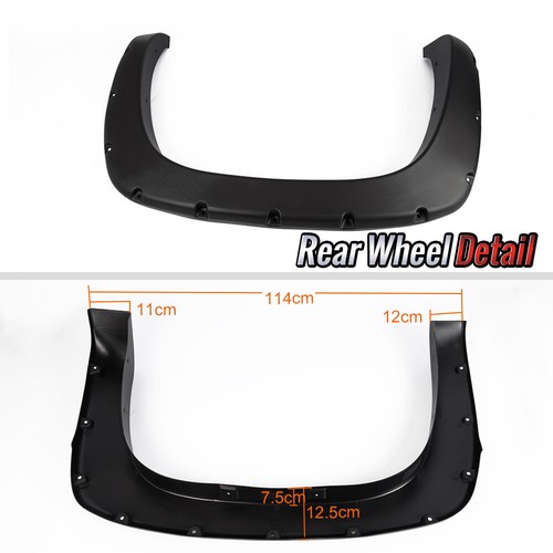 Fit For Chevy Silverado GMC Sierra 99-06 Pocket Bolt On Rivet Fender Flares 4PC