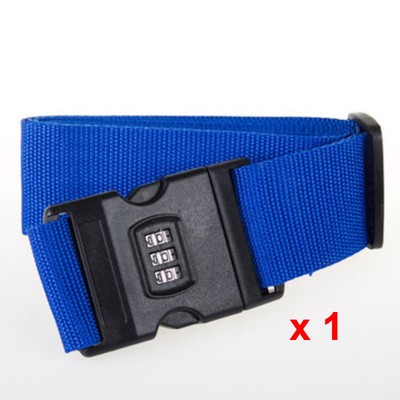 Adjustable Lockable Luggage Suitcase Combination Strap - Tie Down Belt Buckle