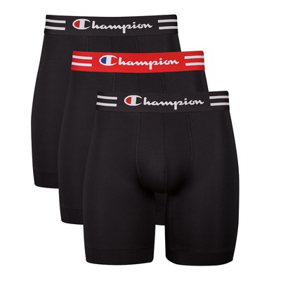 

Champion® Mens Athletics Performance, 3 шт. Длинные трусы-боксеры, Черный