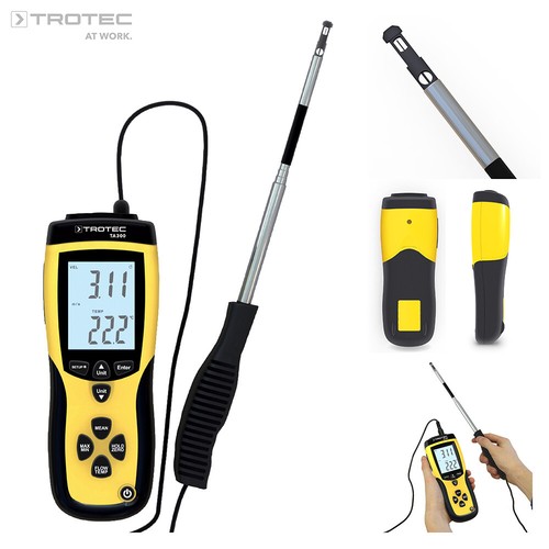 TROTEC Thermoanemometer TA300 | Anemometer Windmessgerät Windmesser Volumenstrom