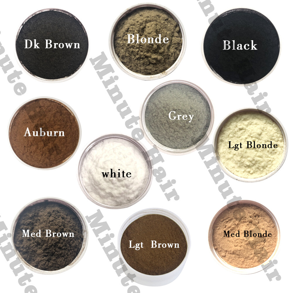 Hair Building Fiber 100g Refill Black Brown Blond Gray White Auburn Top Grade