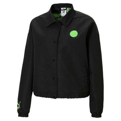 

Puma Santa Cruz X Coach Jacket Женская Черная Повседневная Спортивная Верхняя Одежда 532246-01, Черный, Puma Santa Cruz X Coach Jacket