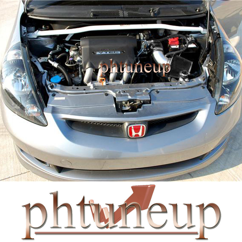 BLACK FIT 2006-2008 HONDA FIT JAZZ 1.5 1.5L AIR INTAKE KIT INDUCTION SYSTEMS