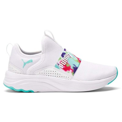 Puma Softride Sophia Slip On Youth Girls Белые кроссовки Повседневная обувь 37730701