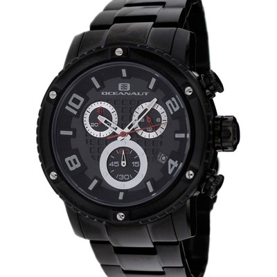 Pre-owned Oceanaut Mens Impulse Black Dial Watch - Oc3124