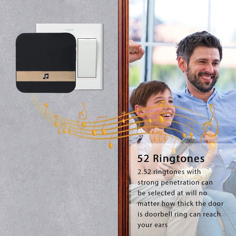 Dingdong Video Wireless WiFi Doorbell Indoor Bell Chime Ring Door Bell Receiver