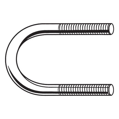 APPROVED VENDOR U17243.031.0200 Std,ZP U-BoltInside H 3 3/16 in 32TH13