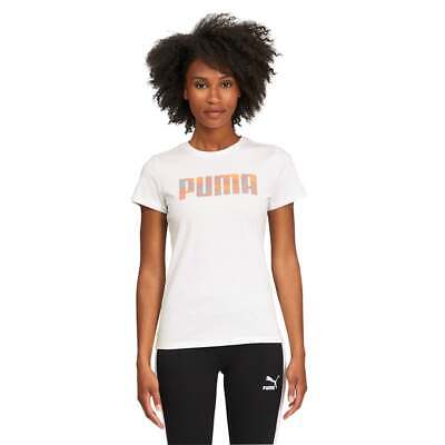 

Puma Tie Dye Logo Crew Neck Short Sleeve TShirt Womens Size  Casual 532877-02, Белый