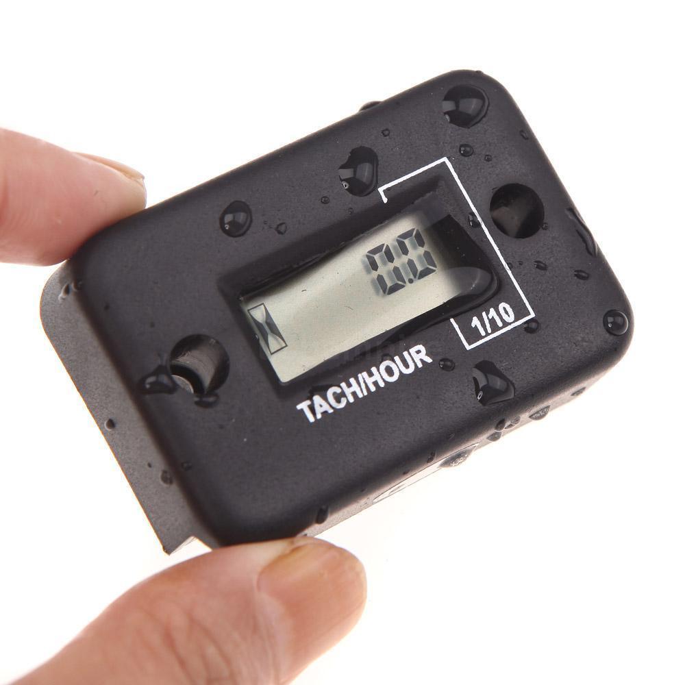 4X Digital LCD IP68 Waterproof Hour Meter Counter for Motorcycle Boat Quad Bike