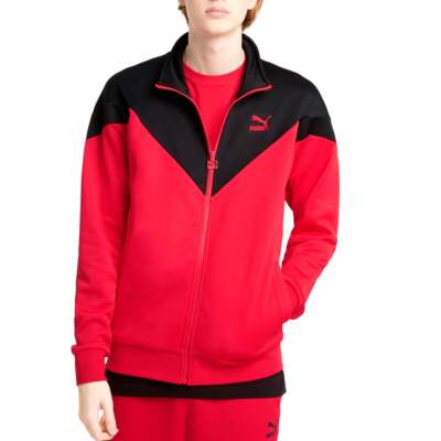 

Puma Iconic Mcs Full Zip Track Jacket Мужские красные пальто Куртки Верхняя одежда 530103-11, Красный, Puma Iconic Mcs Full Zip Track Jacket