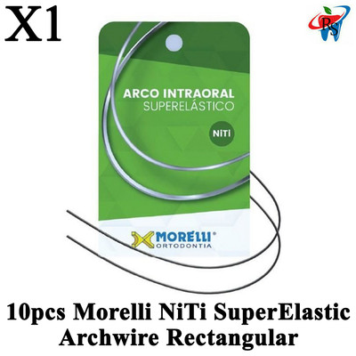 1pcs Dental Morelli NiTi SuperElastic Archwire Rectangular Upper Lower Jaw