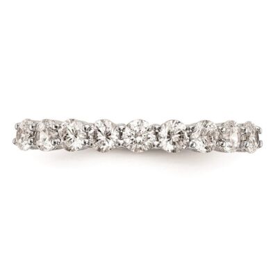 Pre-owned Diamond2deal 14k White Gold 3/4ct Diamond Wedding Band Ring Size 7 For Womens