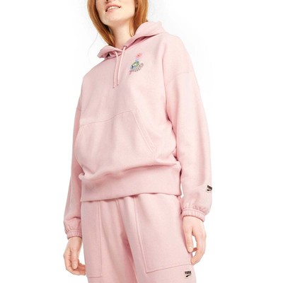 

Puma Downtown Graphic Pullover Hoodie Женская розовая повседневная верхняя одежда 531674-36, Розовый