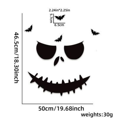 Halloween Ghost Window Spooky Door Sticker Party Decoration Atmosphere Decor