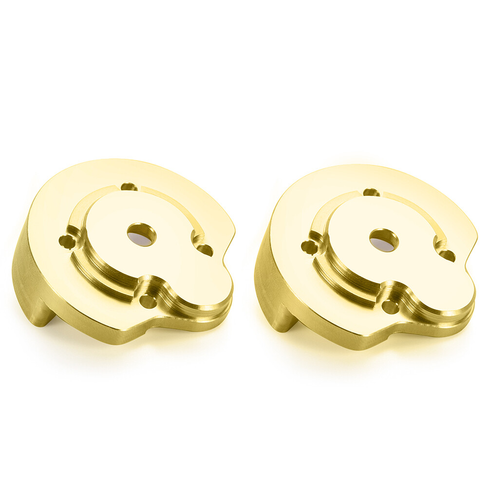 2/4PCS Brass Outer Portal Covers Counterweight for 1/18 Axial UTB18 Capra Buggy