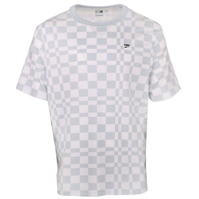 

Puma Downtown Aop Футболка с круглым вырезом и короткими рукавами Мужские повседневные топы размера  53626, Синий, Puma Downtown Aop Crew Neck Short Sleeve T-Shirt