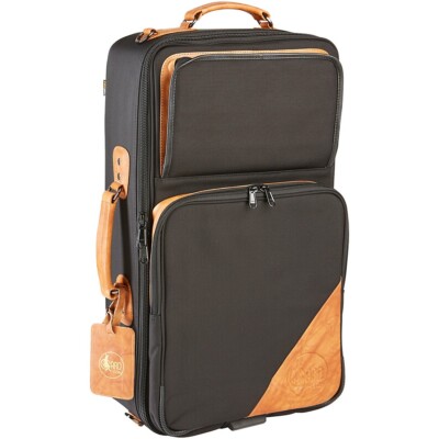 Gard 5-ECSK Elite Series Blk Nylon w/Leather Trim Compact Triple Trumpet Gig Bag