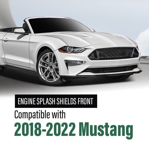 Fit For 2018-2022 Ford Mustang Front Engine Splash Shield Guard Under Cover