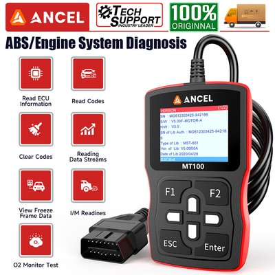 ANCEL MT100 Motorcycle OBD2 Scanner Check Engine Fault Code Reader Diagnostic 