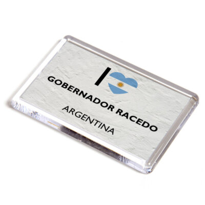 FRIDGE MAGNET - I Love Gobernador Racedo, Argentina