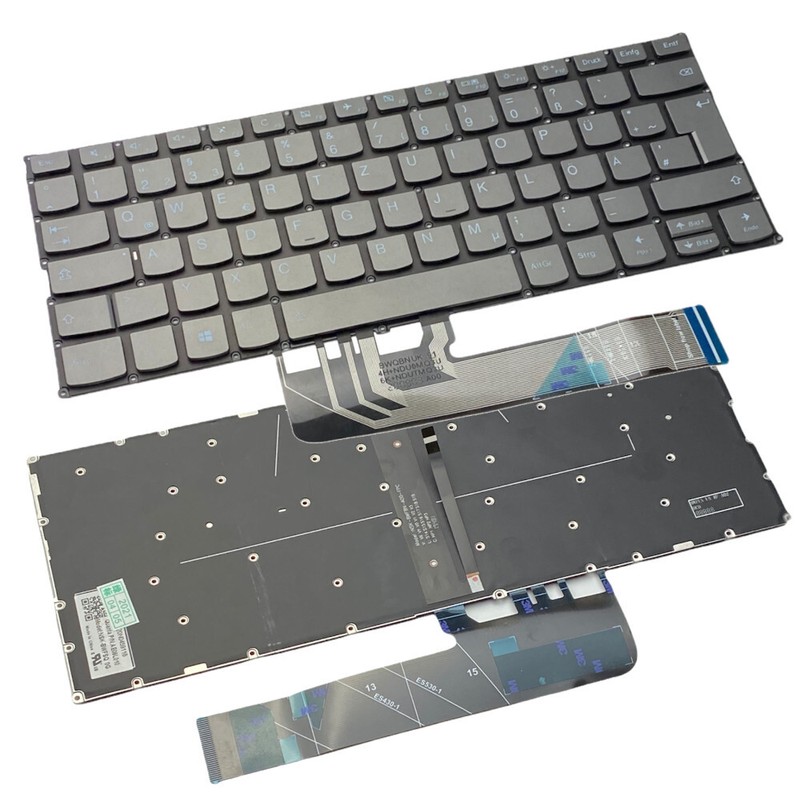 Original Laptop Tastatur De Qwertz FÃ¼R Lenovo Yoga C740-14 C740-14iml 530s-14arr