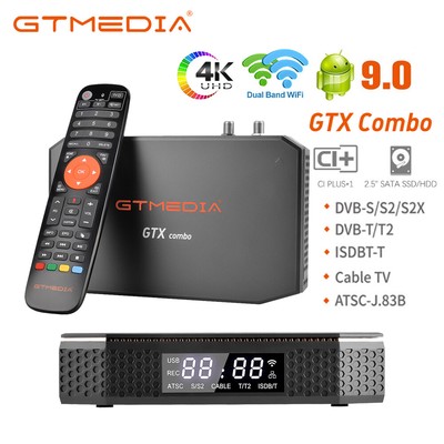 GTMEDIA 8K Android Smart HDTV Box ATSC-T+DVB-S2X/T2 Receiver Media Stream Player