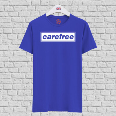 Carefree Oasis Blue Organic Cotton T-shirt for Fans of Chelsea Gift