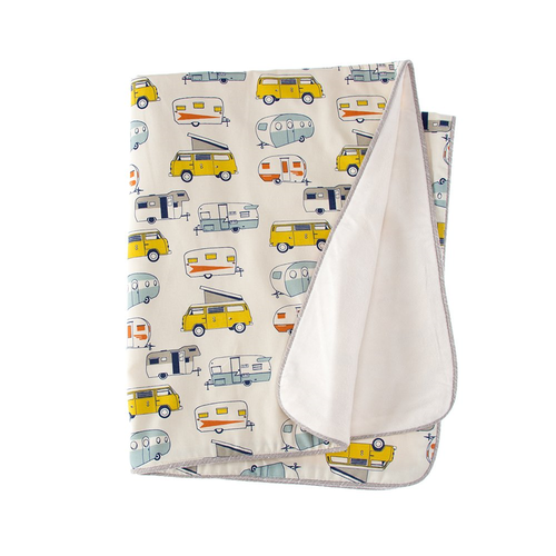 Glenna Jean Happy Camper 3 Piece Set Includes quilt, sheet, crib skirt