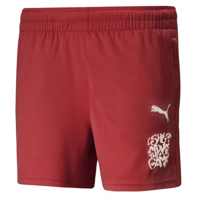 

Puma She Moves The Game Athletic Shorts Womens Red Casual 65818302, Красный, Puma She Moves The Game Athletic Shorts