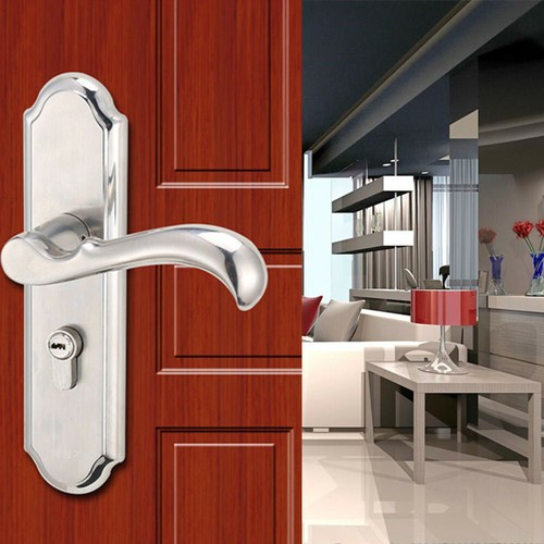 Edelstahl Schlafzimmer Türschloss Hebel Griff Schloss Innenschloss mit