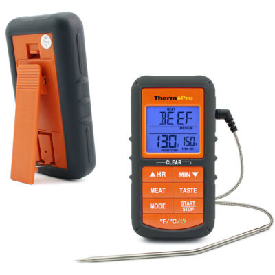 ThermoPro TP06B/S Digital Grill Meat Thermometer whit Probe Smoker Grilling Food
