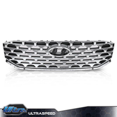 Chrome Front Bumper Upper Grille Grill 86350S2600 Fit For 21-23 Hyundai Santa Fe
