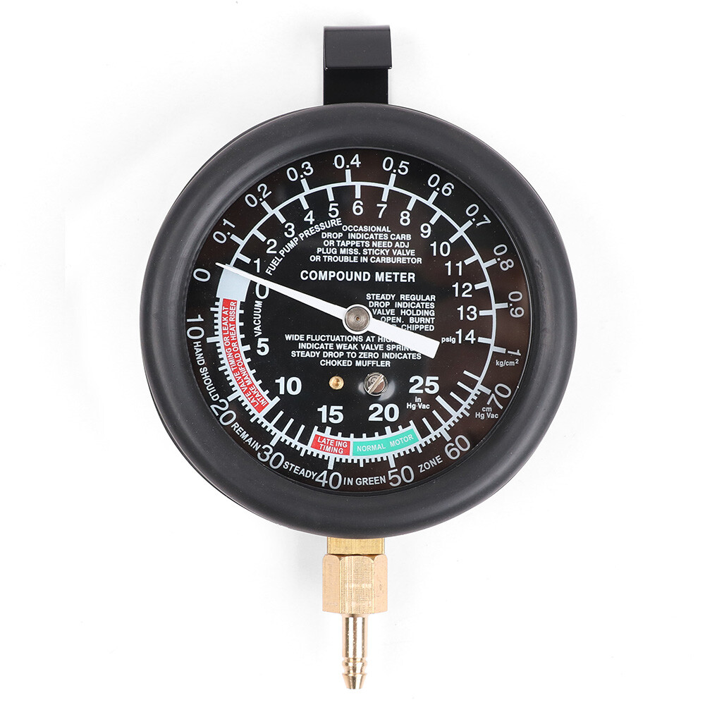 Carburetor Carb Valve Fuel Pump Pressure Vacuum Tester Gauge Test Tool
