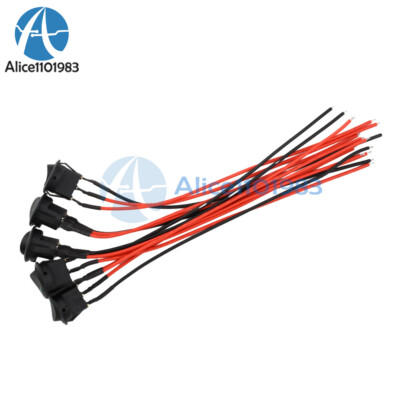 5/10Pcs 12V 20A Round Rocker ON/Off Switch with LED Indicator For Car Truck Boat