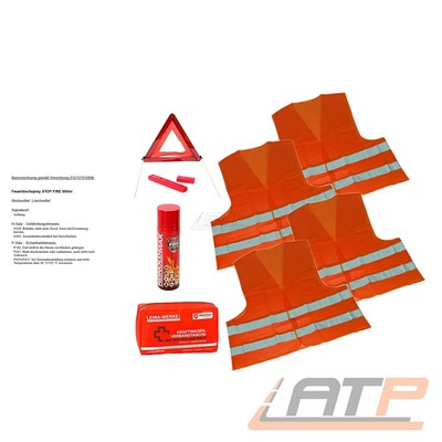 SICHERHEITSPAKET 7-TLG PORTUGAL VERBANDSTASCHE ERSTE HILFE NOTFALL 31385042