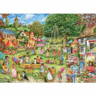 Otter House 1000 Piece Jigsaw - Village Fete - 74746