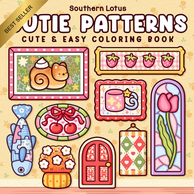 Cutie Patterns: Coloring Book for Adults and Teens, Bold and Easy Designs for St