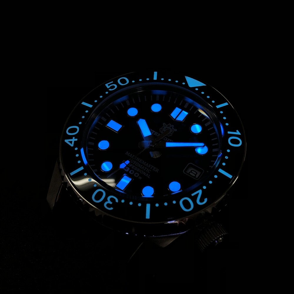 Pre-owned Steeldive Mens Automatic Watches 20atm Waterproof Dive Watch Men Luminous Tuna