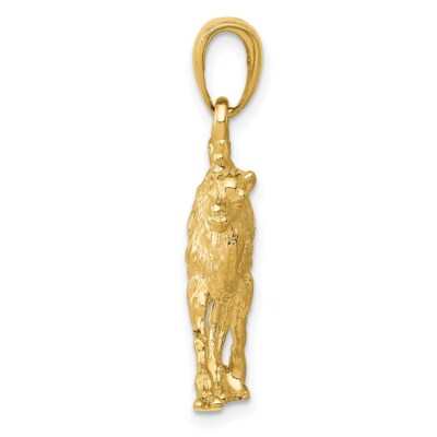 Pre-owned Superdealsforeverything Real 14kt Yellow Gold 3d Camel Pendant