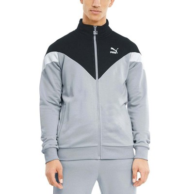 

Мужская спортивная куртка Puma Iconic Mcs Full Zip, размер , повседневная спортивная верхняя одежда 530, Grey, Puma Iconic Mcs Full Zip Track Jacket