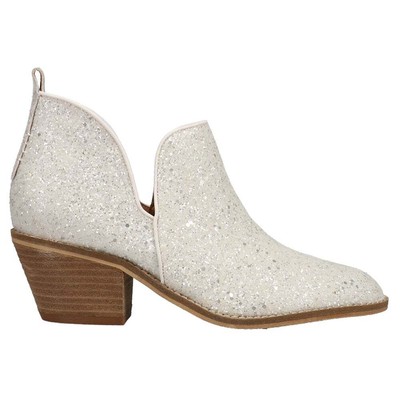 

Corkys Glow Up Glitter Round Toe Cowboy Boots Womens White Casual Boots 80-999, Белый, Corkys Glow Up Glitter Round Toe Cowboy Booties