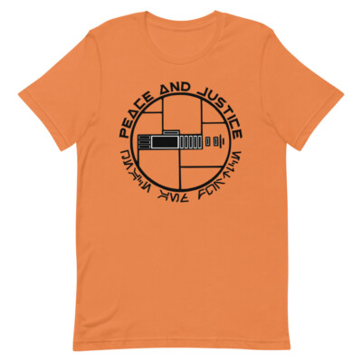 Peace and Justice Short-sleeve unisex t-shirt