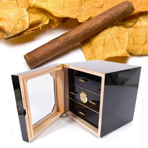 Cedar Wood Cigar Humidor Cabinet Ciagr Storage Box Large Capacity